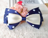 Hairgrip with bow, hair accessory, blue hairpins