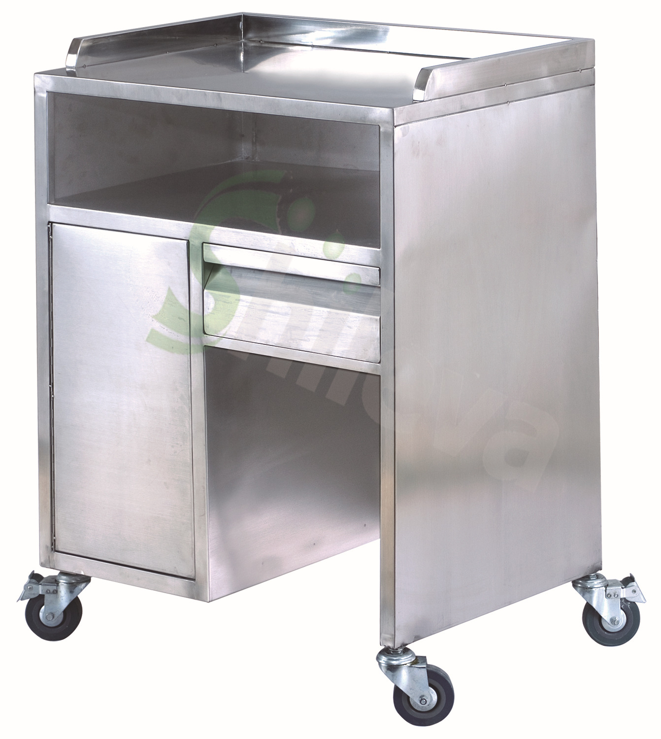 不锈钢医用麻醉车储物推车器具刀具消毒车治疗护理车搬运车四轮