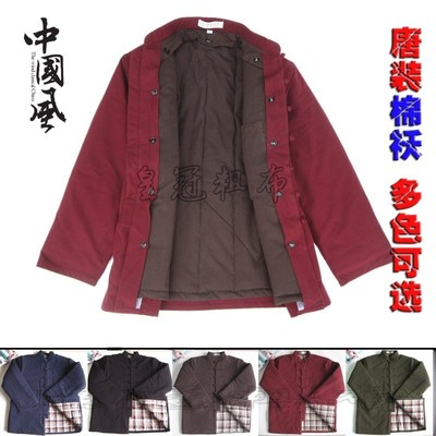 男士纯棉中式老粗布纯棉花棉袄唐装 活里活面外表可拆洗|ms