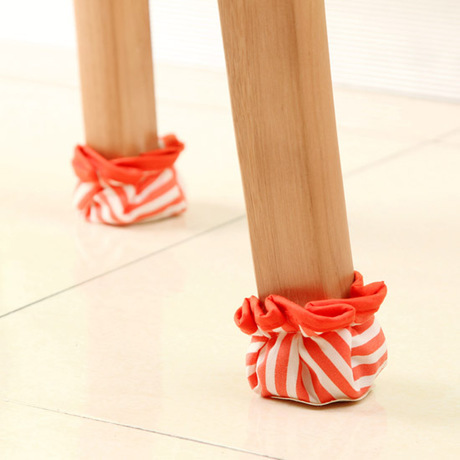 Venta al por mayor Yachao tela engrosada muebles mesa de comedor silla pie cubierta Mesa silla taburete mesa y silla pie pad 4 Pack