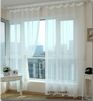 厂家直销百搭白纱现货批发 半遮光全涤 多色涤棉纱批发零裁|ms