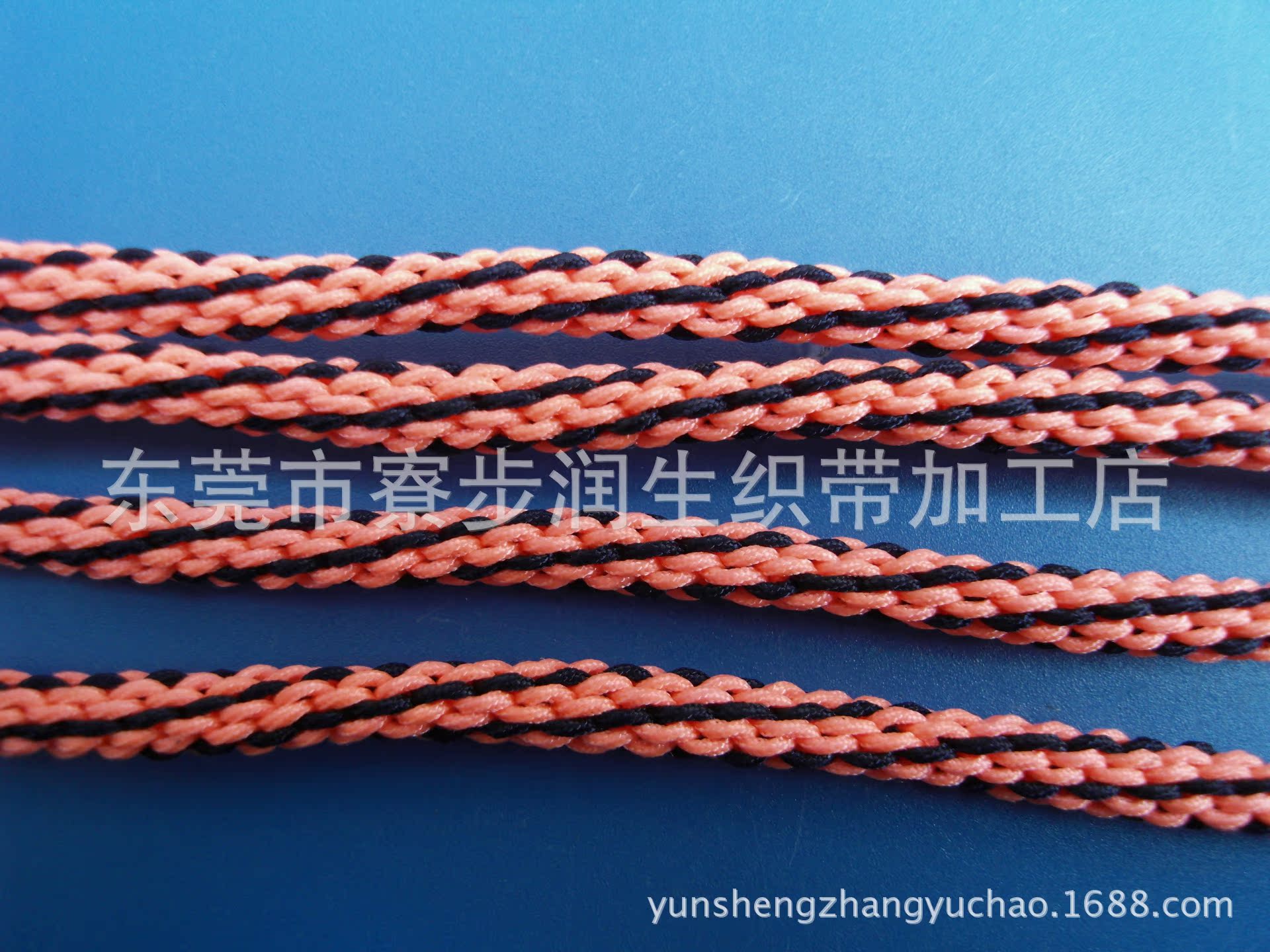 润生5mm细针通绳编间色花12/倒十二锦纶绳\手链编织尼龙绳