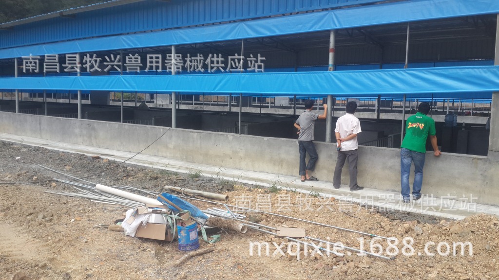 Granja de cerdos máquina de laminación resistente a la intemperie tela de Taiwán PE máquina de tela hebilla de motor granja rollo de cortina de película de cría de animales, crianza