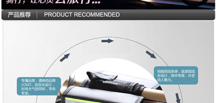 Sacoche pour vélo mixte YIQUAN - Ref 2214799 Image 4