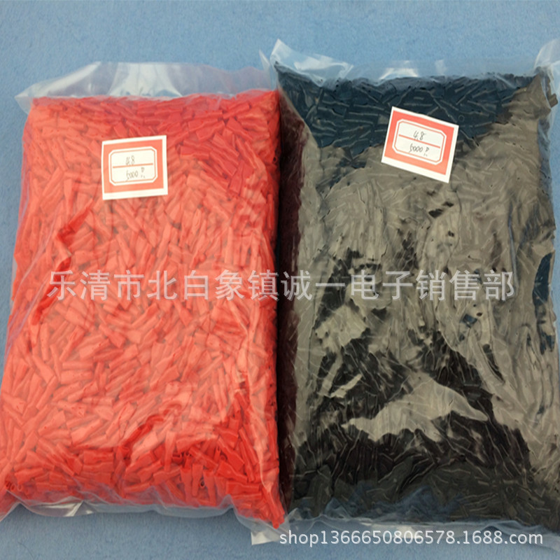 4.8护套（阻燃型）4.8软护套  187直插护套 内孔3.0MM