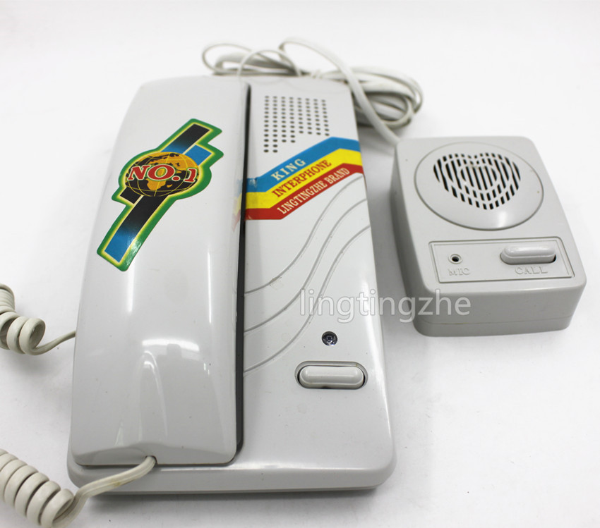 聆聽者樓宇有線雙向對講門鈴套裝專線非可視有線對講機