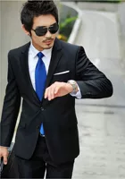Комплект, модный костюм, корейский стиль, slim fit