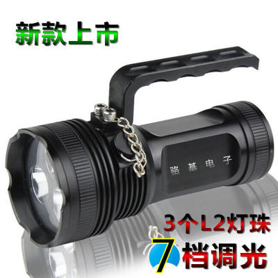 正品手提燈XML-L2野營燈探照燈T6手提燈巡邏打獵廠家直銷