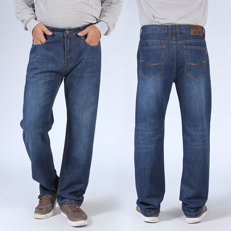 Autumn 2023 New Men's Wear Men's Loose Oversized Jeans Men's Fat Pants Plus Large Size Jeans