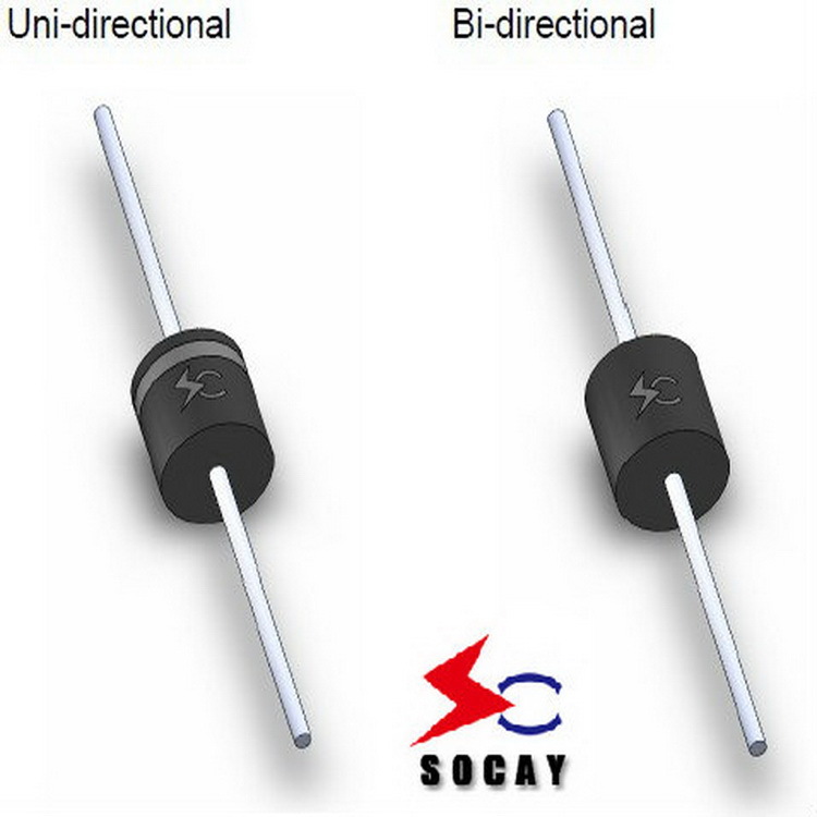 SOCAY瞬态抑制二极管5KP22CA_TVS二极管_瞬态二极管_瞬变二极管