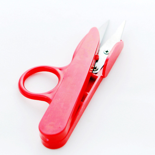 TC-800供应彩色塑柄纱剪 优质高碳工具钢弹簧纱剪 经久耐用详情2