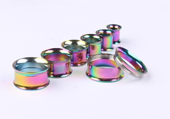 Stainless Steel Internally Threaded Color Avatar Ear Expander Ear Plugs 20mm detail image 8