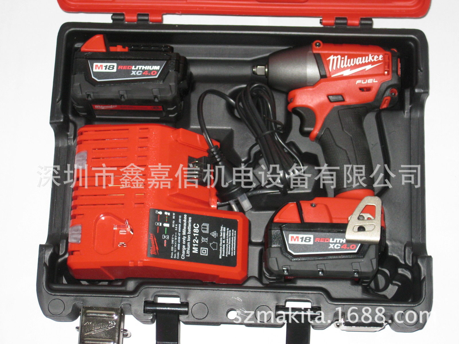 批发零售米沃奇无碳刷充电式冲击扳手2654-20