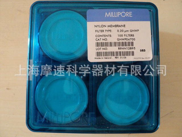 millipore GNWP04700 尼龙表面滤膜0.22UM 47MM