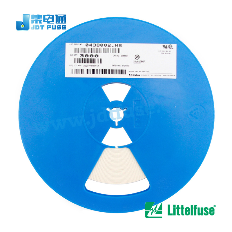 0603贴片2A/32V 0438002.WR 高温快熔保险丝力特LITTELFUSE