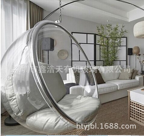 亚克力球椅|有机玻璃透明吊椅|秋千椅|创意泡泡椅
