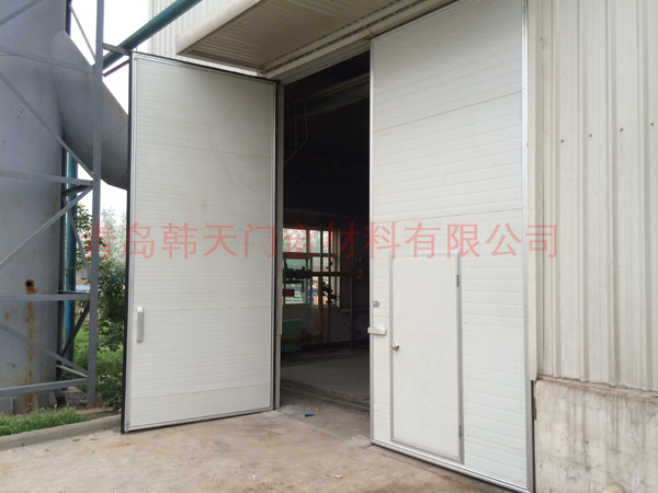 厂家供货工业铝合金型材包边工厂平开门 厂房对开门 车间仓库大门-阿里巴巴