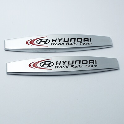 現代索納塔八 朗動名圖索8改裝專用側標葉子板翼子金屬裝飾車標貼