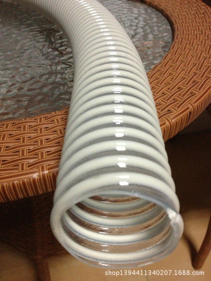 透明平骨螺旋管粉料吸排管
