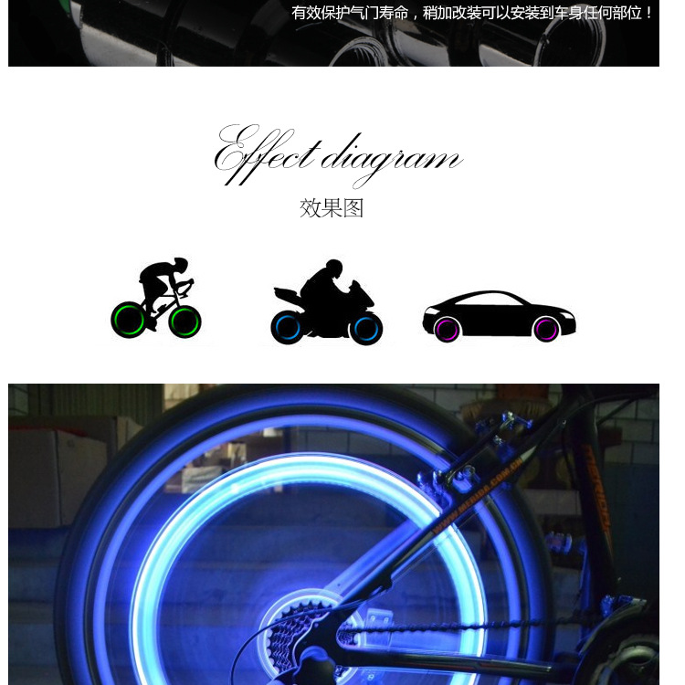 Eclairage pour vélo - feux de Valve - Ref 2403778 Image 16