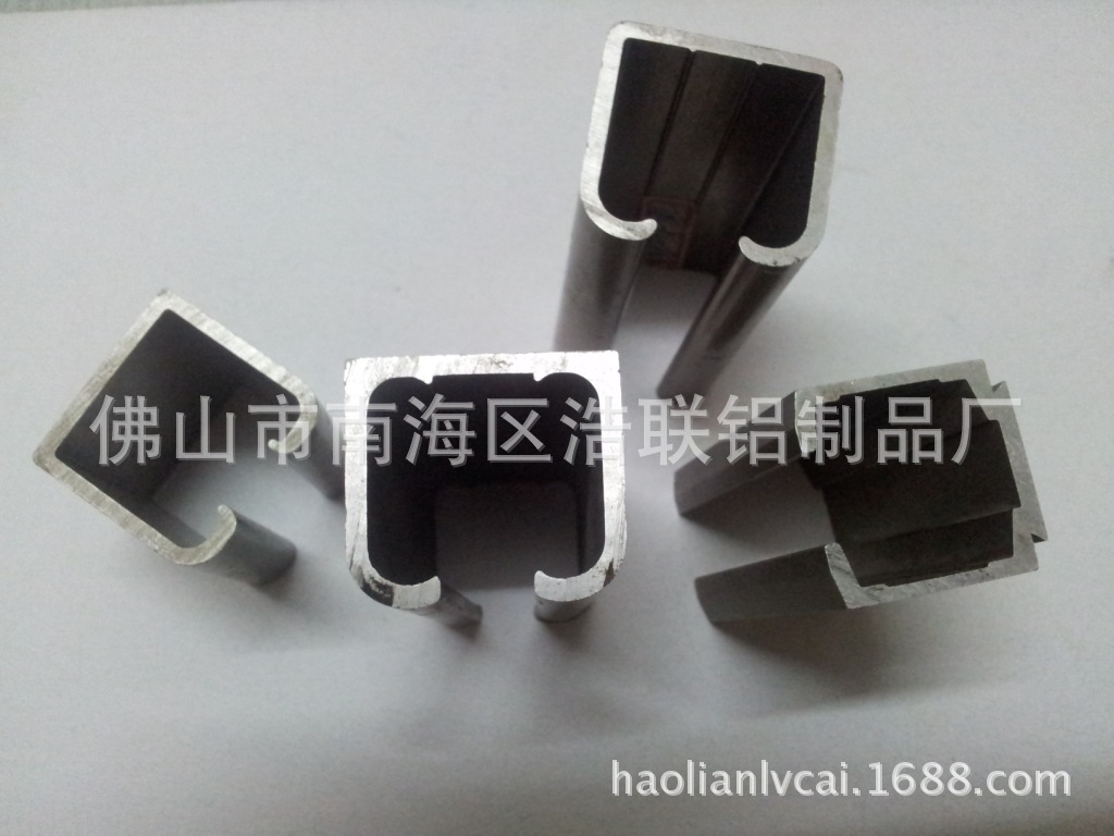 批发铝合金吊轨通用推拉门银白电泳香槟色铝制铝材