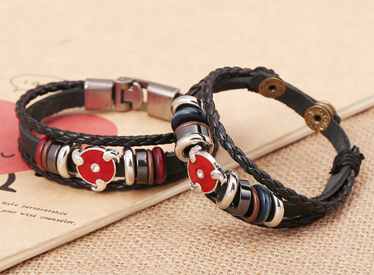 Leather Bracelet Student Bracelet Wholesale New Leather Bracelet display picture 3