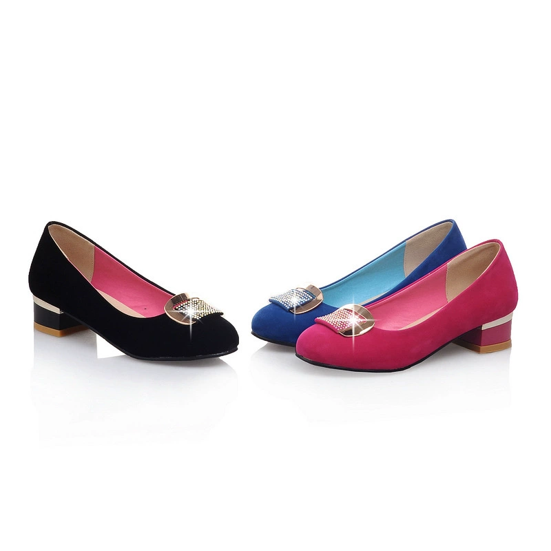 2015 Весенняя мода вода кирпич полированная пряжа низкий каблук темперамент женская обувь 3CMJGB2014N040164