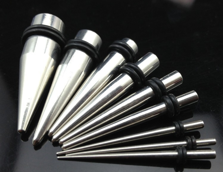 Stainless Steel Pointed Cone Ear Expanders Earrings Ear Plug Tunnels Wholesale detail image 7