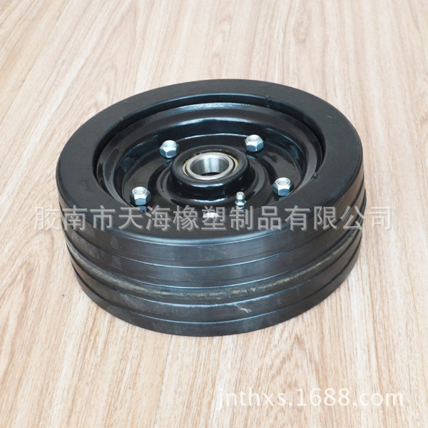 割草机用的橡胶实心轮子250mmX90mm
