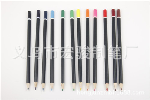 Manufacturer's stock of 12 wooden writing cartoon pencils in V-belt eraser boxes, student pencils HJ-8610 detail image 15