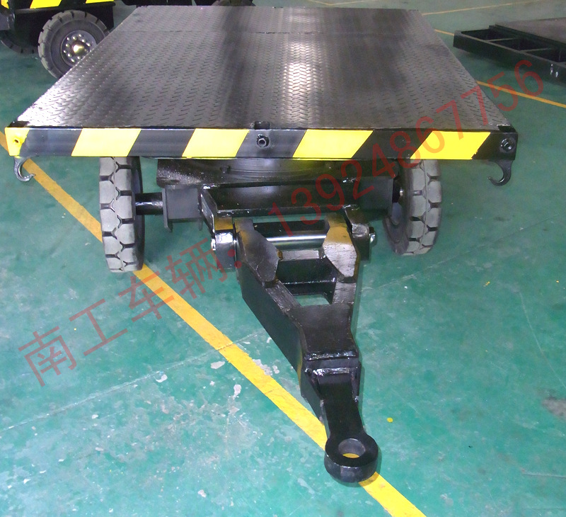 四轮平板拖车 工厂货物周转平板拖车全挂车
