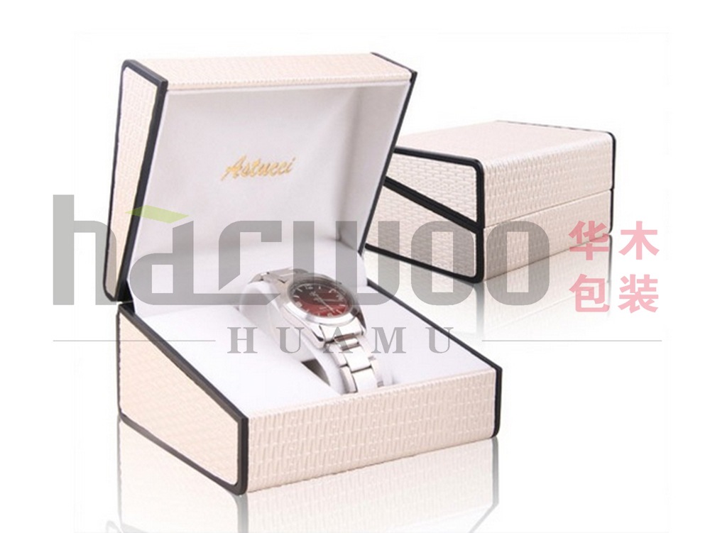 出口欧美精美纸质手表箱订做 1格高档手表盒批发 手表盒子展示箱