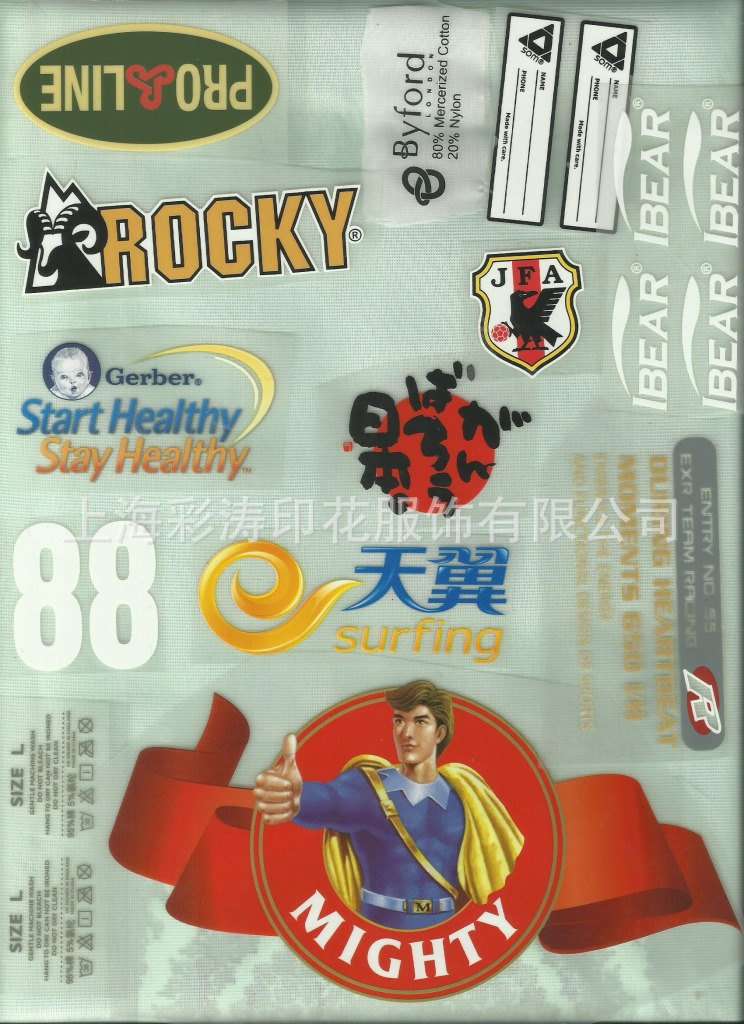 【10年生产经验】彩涛生产厂家 热转印标 供应热转印加工|ru