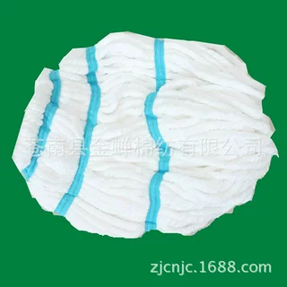拧水拖把头 配件 白色超细纤维拖把头 彩色带毕卡索地拖头
