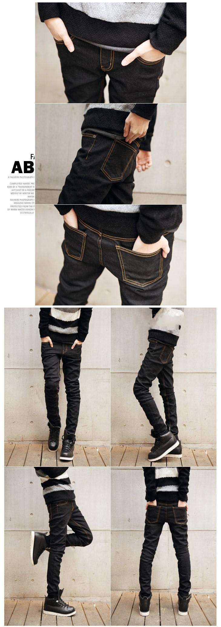 Jeans pour adolescent pieds Slim pour printemps - Ref 1465386 Image 7