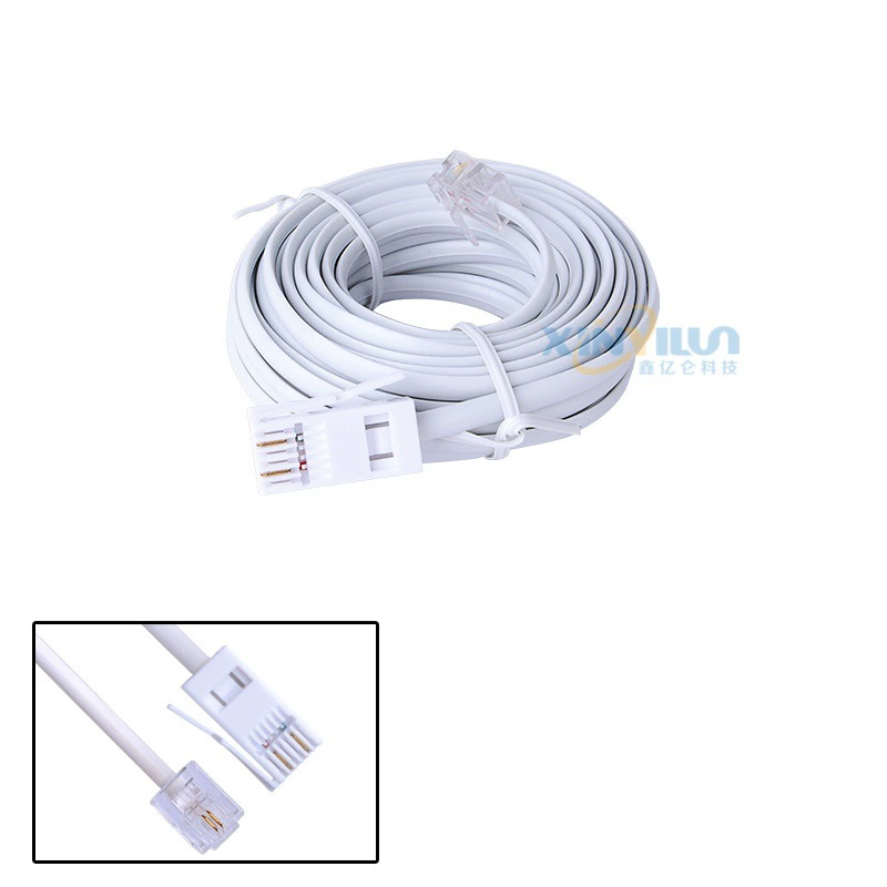 Телефонная линия RJ11 к британской и американской телефонной линии 6P2C 6 метров около 20 футов британской телефонной линии RJ11