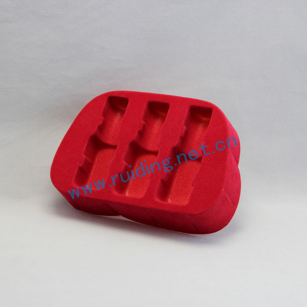 工艺品植绒吸塑 高档ps泡壳 彩色内托