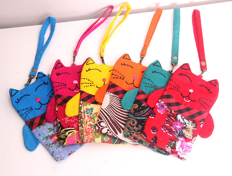 云南个性布艺手机袋