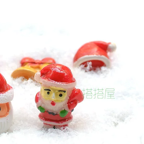 [Санта-Клаус высотой 2 см] Мини-модель аксессуары микропейзаж стерео украшения из смолы подвесной материал