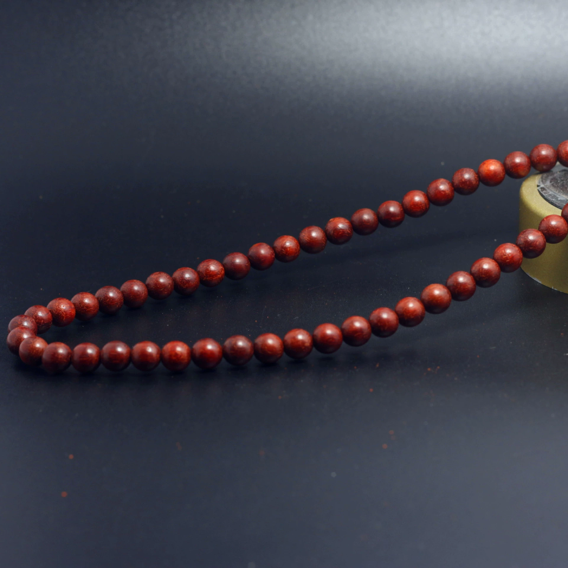 Bracelet sandalwood, rosary with round beads rosewood, accessory, wholesale, 108 beads