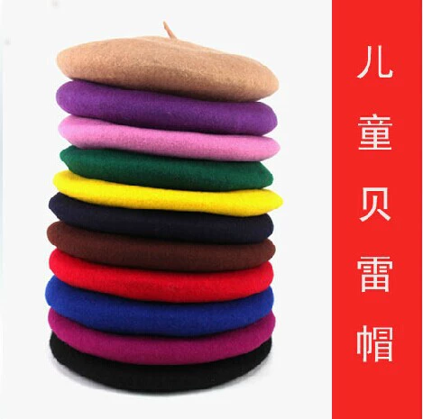 Woolen children's demi-season keep warm hat, Korean style, family style, wholesale