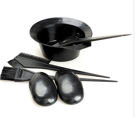 Hair dressing oil bowl dyeing bowl earmuff hair dye comb brush hairdressing tool five-piece