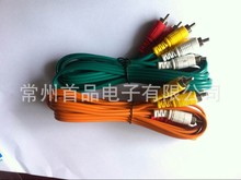 厂家供应玉米头注塑装配RCA音视频彩色线av cable