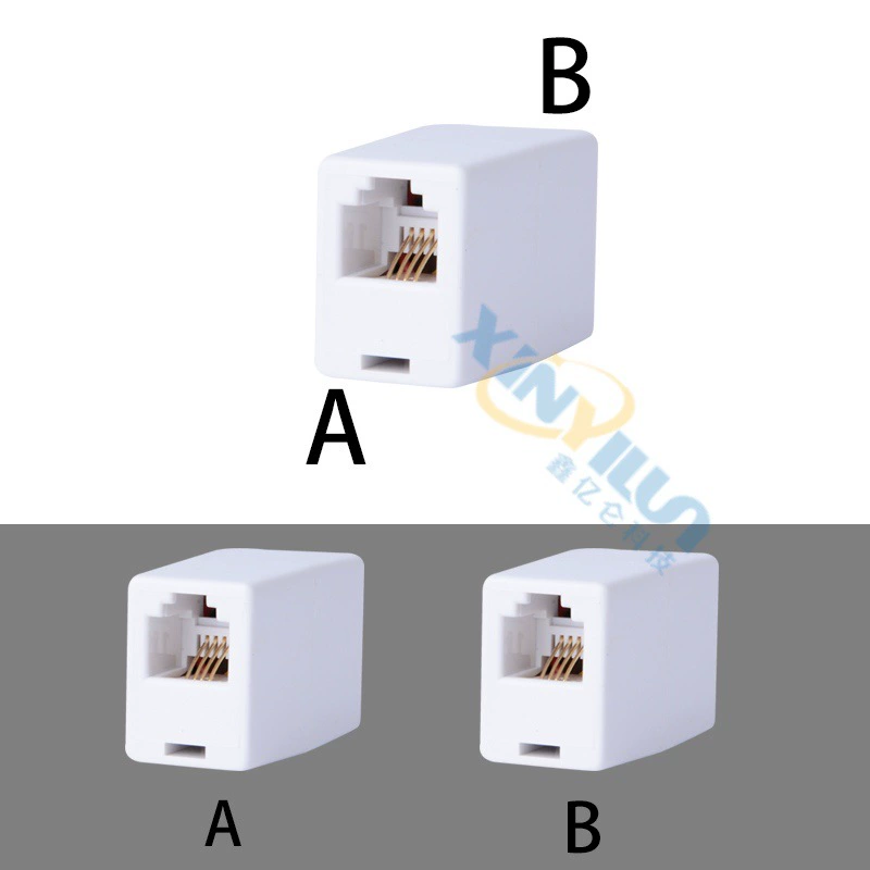 Телефонная прямая связь Связь телефонной линии RJ11 Расширение подключения американской телефонной линии 6P4C Белая розетка