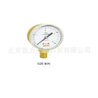 捷锐减压器用压力表G25B-25M捷锐压力表GENTEC减压器用压力表