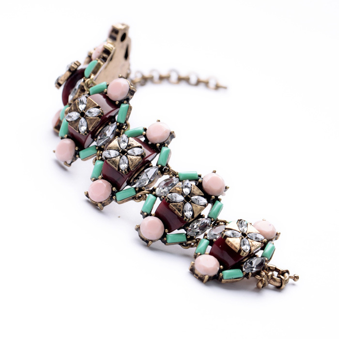 Fashion Earring Jewelry Wholesale Retro Luxury Wild Colorful Ladies Bracelet display picture 4