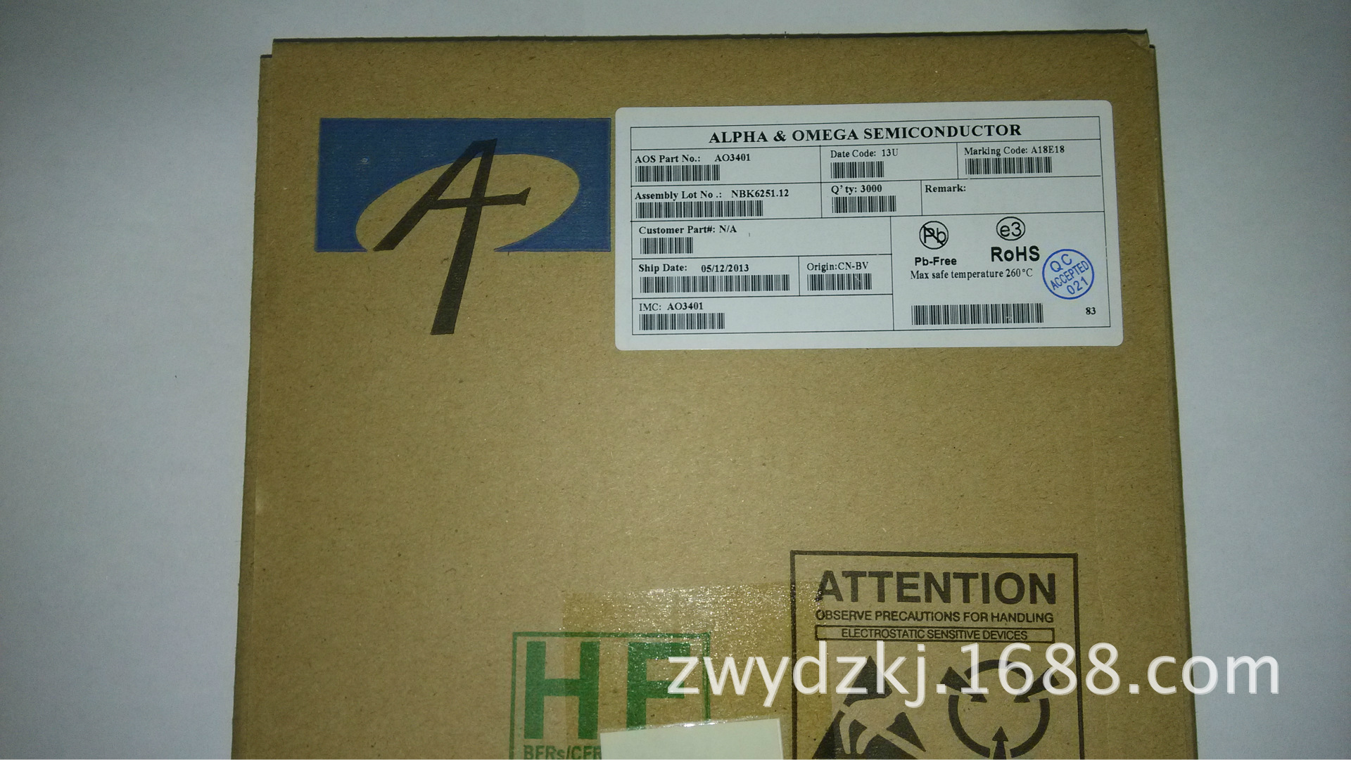 原装正品现货AO3401 MOSFET P-CH 30V 4.2A SOT23 询价为准