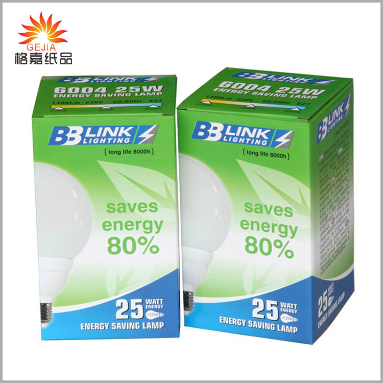 厂家供应 节能球泡灯彩盒 led灯包装彩盒 厂家按需制造