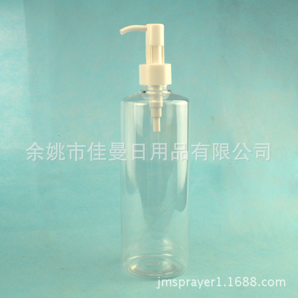 批发400毫升平肩卸妆油泵瓶 乳液瓶 补水分装瓶 pet瓶