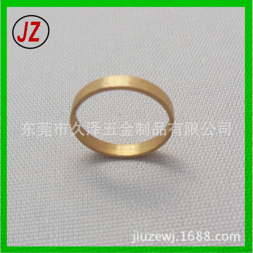 加工精密铜垫圈 铜垫片 压扁铆铜套 压线铜环 非标少量可做